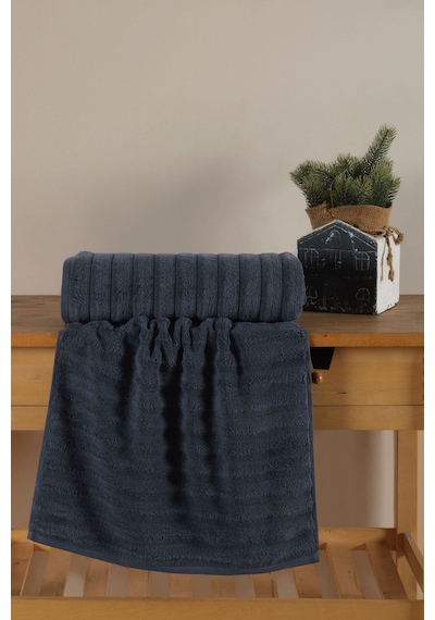 Varol Wave Serisi Premium Micro Cotton Banyo Havlusu 80x150cm K.mavı/80x150cm Koyu Mavi