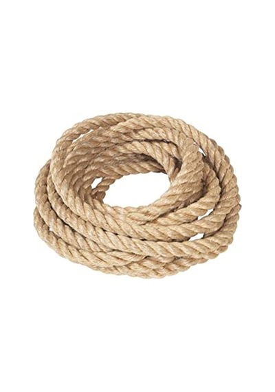Jüt Halat Dekor İpi 5 Mm 10 Metre İp Halat İp Hasır İp Jüt Kendir İp