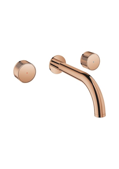 Grohe 20589DA0 Atrıo Prıvate Collection 3 Delikli Lavabo Bataryası M-Boyut Bakır