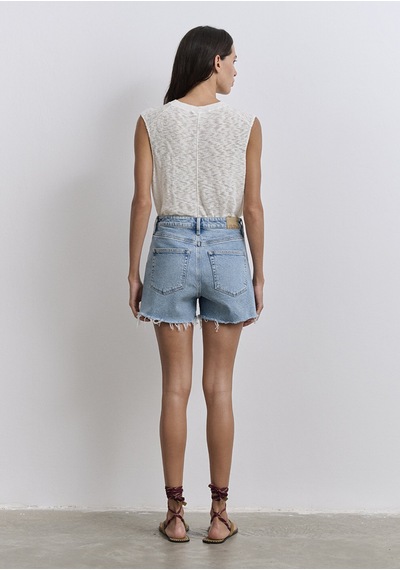 Mavi - Heidi 90lar Vintage Açık Mavi Jean Şort 1410057-89743 Açık Mavi