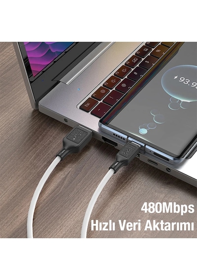 Hoco X90 Usb To Type-c 3a Silikon Hızlı Şarj Ve Data Kablosu- 5775 1