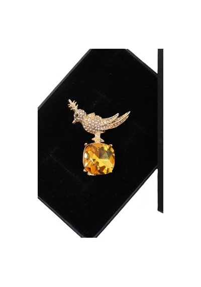 Zirkon Taşlı Anka Kuş Broş. Yaka İğnesi Anka Kuş Broş. Taşlı Anka Broş. Kadın Broş. Anka Kuşu Broş. Gold