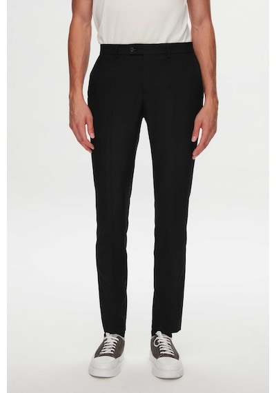 Twn Siyah Gabardin Kumaş Pantolon 3ef03hc083451 Siyah