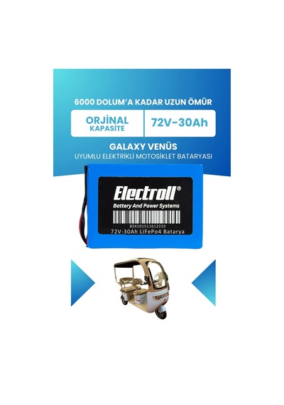Galaxy Venüs Batarya Standart Kapasite Lifepo4 72v 30ah Elektrikli Motosiklet Bataryası