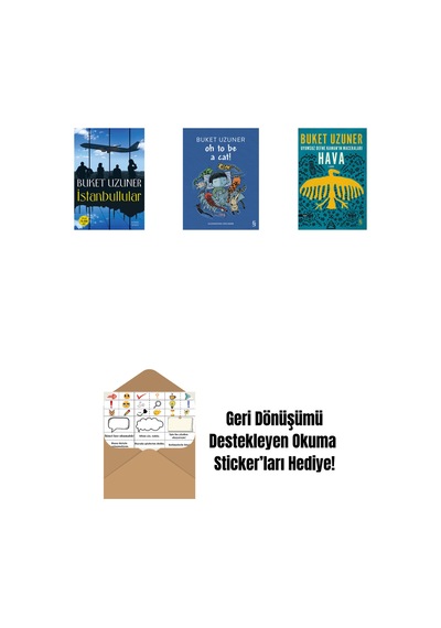 İstanbullular + Oh To Be A Cat + Uyumsuz Defne Kaman'ın Maceraları - Hava + Okuma Sticker'ları