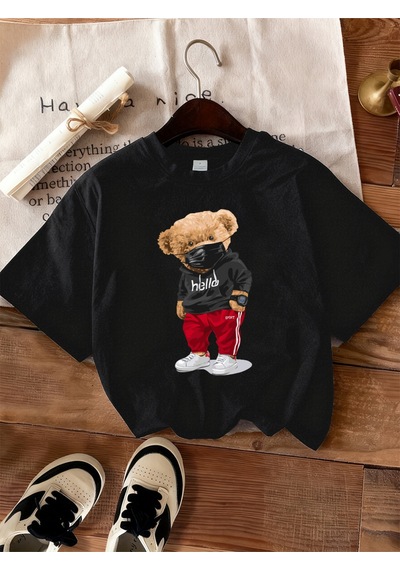 Noıssey Urban Pop Graphic Kadın Tişört Koleksiyonukod 5429 Siyah