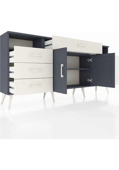 Arges Konsol 4 Raflı 7 Çekmeceli 2 Kapaklı 176x30x83 Antrasit-antrasit/aytaşı Antrasit/aytaşı Arges Konsol 4 Raflı 7 Çekmeceli 2 Kapaklı 176x30x83 Antrasit-antrasit/aytaşı Antrasit/aytaşı