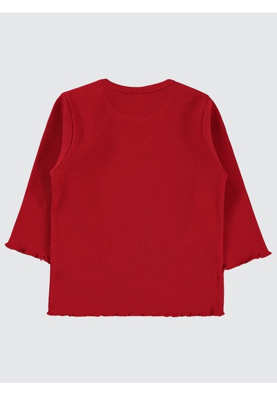 Civil Baby Kız Bebek Sweatshirt 6-18 Ay Kırmızı Kırmızı