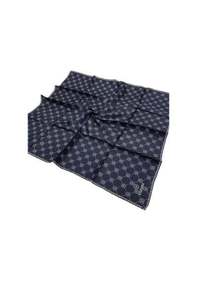 Vissona Twill İpek Eşarp Lacivert-3  (52033)