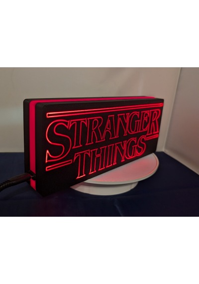 Sincara Home Stranger Things Logo Gece Lambası / Light Box Kırmızı