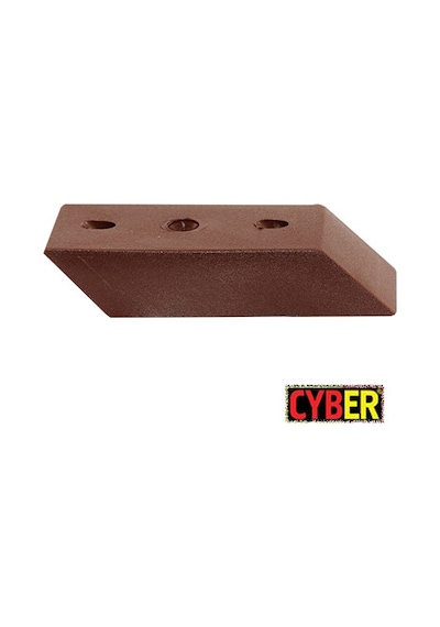 25X65 Plastik 45° Dereceli Dış Ahşap Tapası Kahverengi