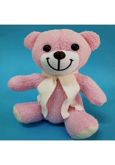 Pembe Peluş Oyuncak Ayıcık Çok Renkli