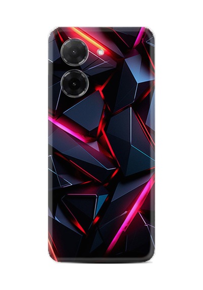 Xiaomi Redmi A5 Kılıf Limited Resimli Siyah Geometrik Prizma 222