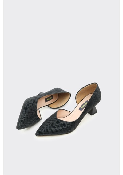 Derinet Kısa Topuk Saten Kadın Stiletto S.sim S.sim