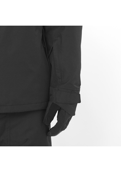 Salomon Venom Anorak Erkek Kayak Montu Deep Black Lc2609700 Siyah