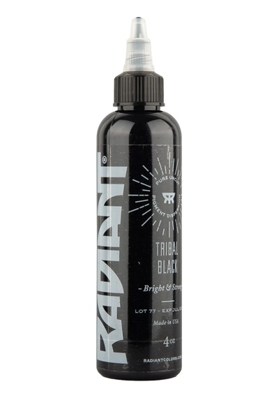 Tribal Black Radiant Dövme Boyası 4oz 120ml Yoğun Siyah Profesyonel Tattoo Ink