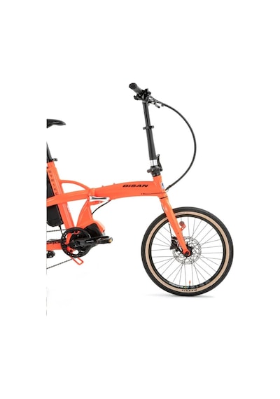 Bisan E-folding Strike 20" 9-vites Hd Katlanır Elektrikli Bisiklet Turuncu Turuncu