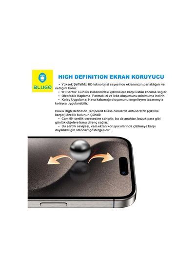 Özel Seri Cihaz Aksesuarı Telefon Camı Şeffaf AksesuarApple iPhone Uyumlu 14 Pro Cam Ekran Koruyucu 9h