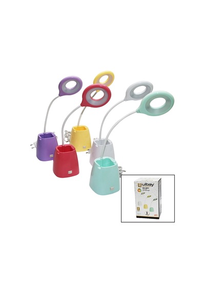 Ledli Kalemlikli Masa Lambası Bx40 Çok Renkli