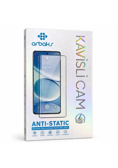 Redmi Note 15 - Anti-static Kavisli Cam Ekran Koruyucu Arbaks Arb-004