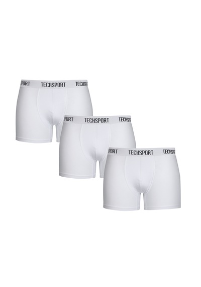 Tecksport Techsport Boxer Short 3 Pack Erkek Boxer 3'lü Beyaz Beyaz