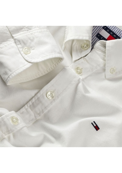Tommy Hilfiger Tjm Reg Oxford Shırt Ext Erkek Beyaz Gömlek - Dm0dm21298