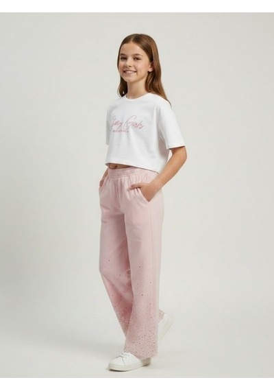 Zekids Kız Çocuk Baskılı Basic T-shirt-17294 Beyaz Zekids Kız Çocuk Baskılı Basic T-shirt-17294 Beyaz