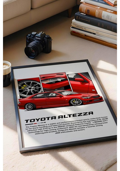 Toyota Alezza Çerçeveli Tablo - Toyota Car Poster