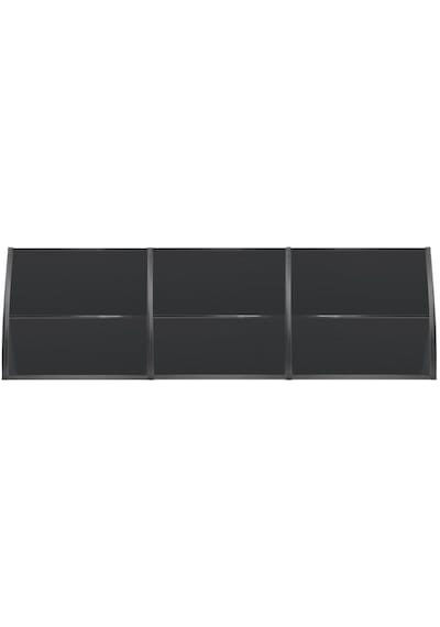 Lupın Kapı Pencere Üstü Pratik Sundurma 105x360 - Siyah