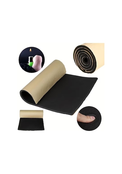 Araç Oto Kauçuk Esaslı 9mm 60cm X 100cm Kendinden Bantlı Yalıtım Malz.