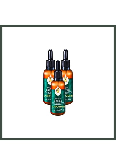 Bezos Parlak Uzun Sağlam Saçlar Ve Sakallar Serumu 3adetx30 Ml Ölçeğinde Natural Nhr