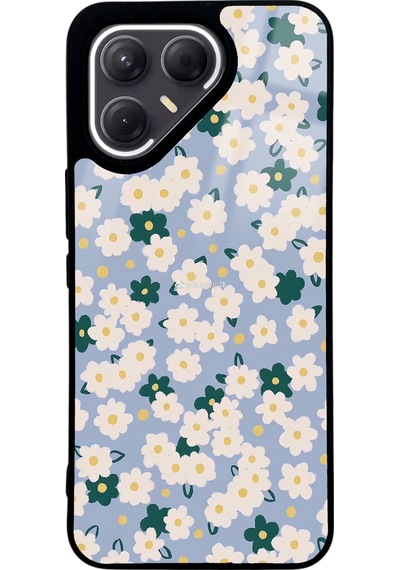Tecno Pova 7 Pro Daisy Pattern Tasarımlı Glossy Telefon Kılıfı Çok Renkli