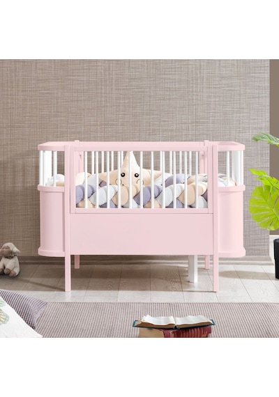Mdf Beşik Trend Büyüyen Beşik 90x130 Trend Karyola 90x190 - Pembe