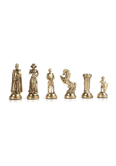 Gifthome Orta Boy Metal İngiliz Satranç Taşı Parlak