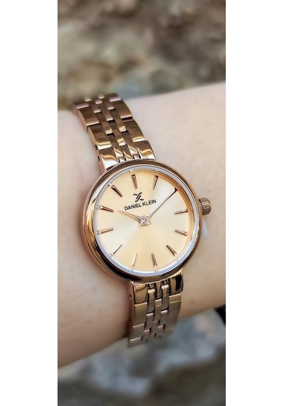 Daniel Klein Dke.1.10874-6 Metal Kordon Metal Kasa 3 Atm Suya Dayanıklı Rose Renk Kadın Kol Saati Rose Gold