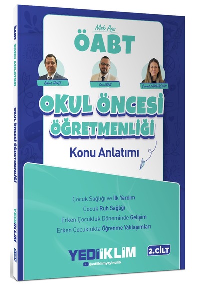 Yediiklim Yayınları 2027 Meb Ags Öabt Okul Öncesi Öğretmenliği Konu Anlatımı 2. Cilt