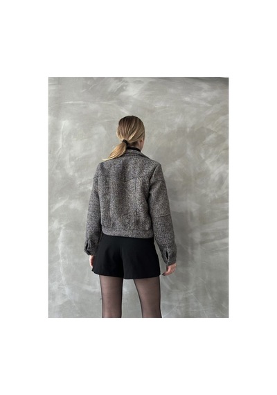 Verymoda Dugmeli Kase Mont F1547 Siyah