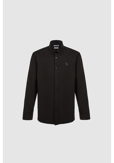 U.s. Polo Assn. Erkek Siyah Gömlek Basic 50324708-vr046