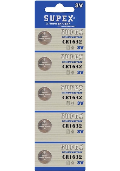 Supex CR1632 3V Lityum Düğme Pil 5'li