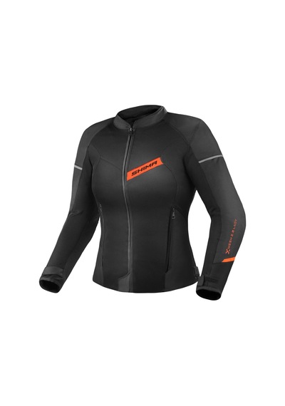 Shima X-mesh Korumalı Yazlık Kadın Motosiklet Montu Siyah Kırmızı
