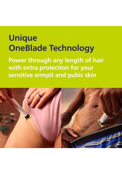Philips Norelco Oneblade Unisex Samimi Kasık Ve Kişisel Vücut Bakım Ve Düzeltici, Qp1924/70