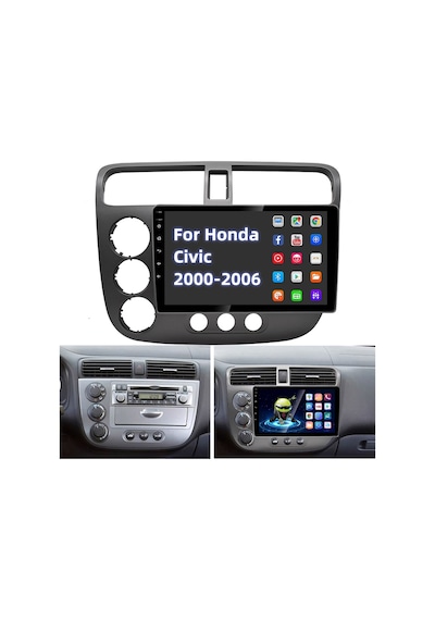 Honda Civic Vtec Android Multimedya Carplayli 9 İnc Hd Ips Ekran