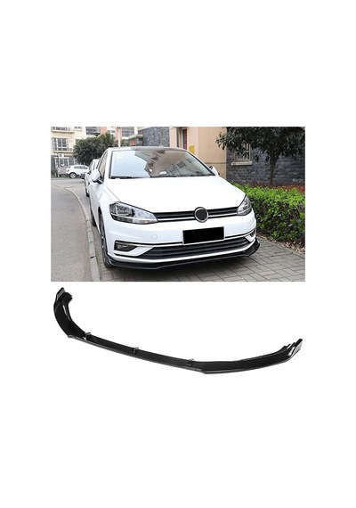 Vw Golf 7 Fl Ön Lip Parlak Siyah 3 Prç Abs 2017 - 2019