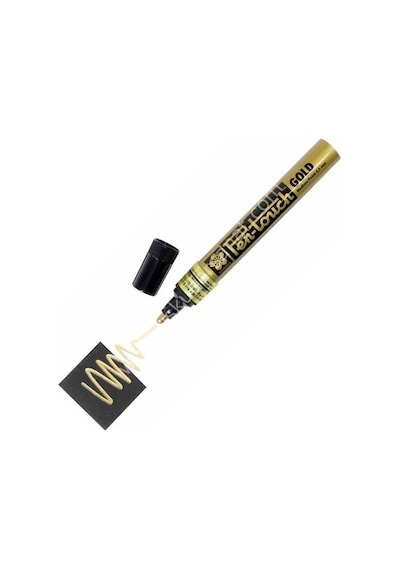 Sakura Pen-touch Markör Permanent Kalem Altın 2.0 MM Altın