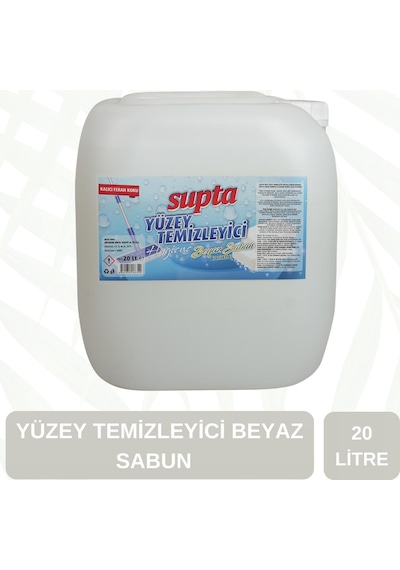 Supta Sıvı Yüzey Temizleyici Beyaz Sabun Kokulu 20 L