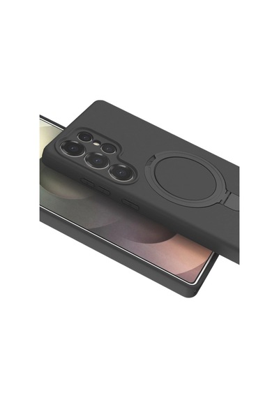Samsung Uyumlu Galaxy S25 Ultra Regal Magsafe Standlı Kapak Titan Gri