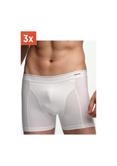 Blackspade 3'lü Paket %92 Pamuk Erkek Boxer Beyaz