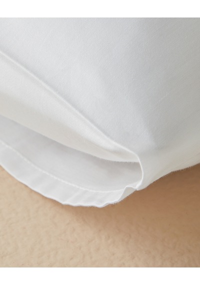 English Home Novella Premium Pamuk Dokulu 2'li Yastık Kılıfı 50x70 Cm Beyaz