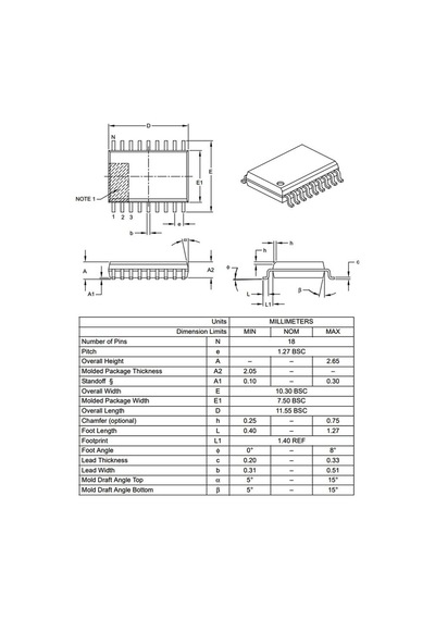 Pıc16F88 I/So Soıc-18 8-Bit 20Mhz Mikrodenetleyici