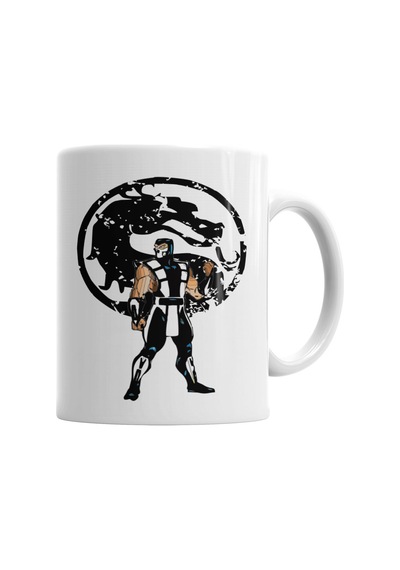 Mortal Kombat Ninja Masculino Kupa Bardak Porselen Karışık